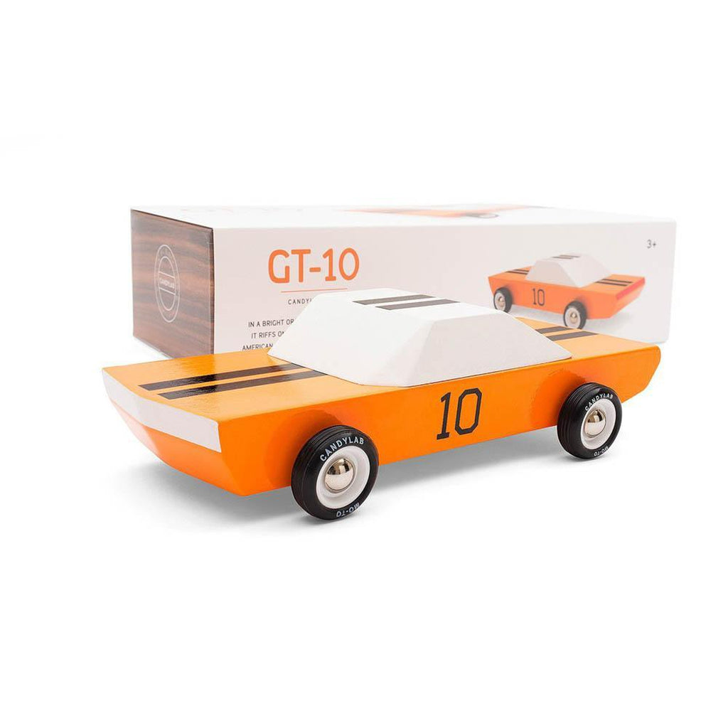 Candylab orange racer GT-10-cars, boats, planes & trains-Candylab Wooden Cars-Dilly Dally Kids