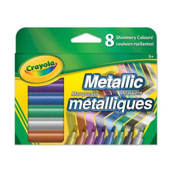 Crayola metallic markers 8-pack-art supplies-Crayola-Dilly Dally Kids