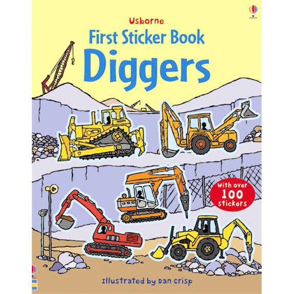 diggers sticker book-activity books-Harper Collins-Dilly Dally Kids