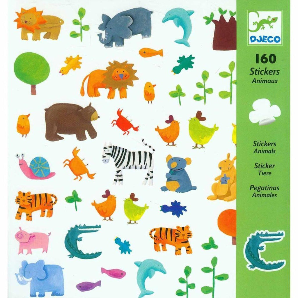 Djeco animals sticker pack-arts & crafts-Djeco-Dilly Dally Kids
