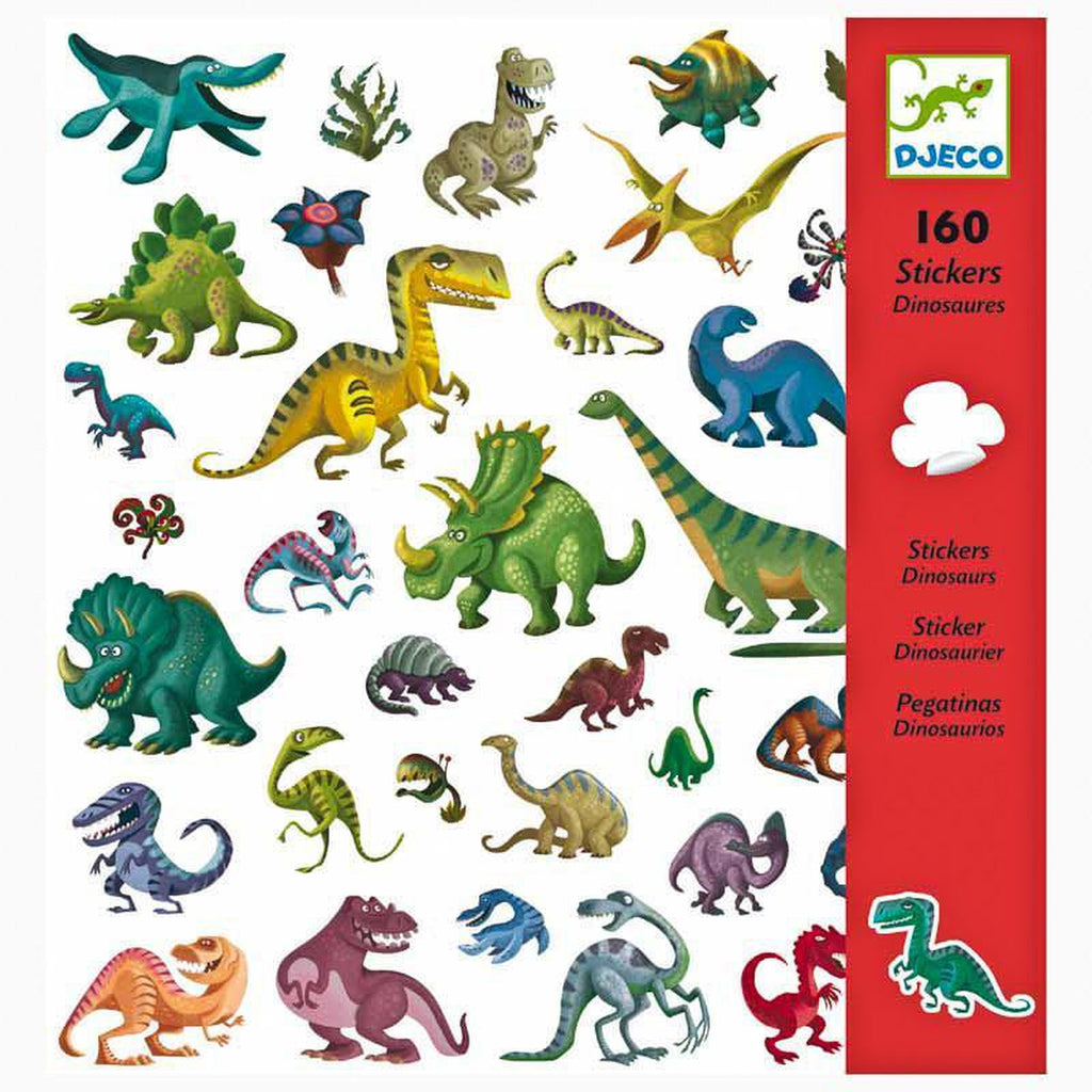Djeco dinosaur sticker pack-arts & crafts-Djeco-Dilly Dally Kids