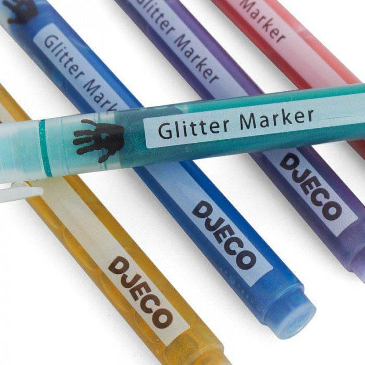 Djeco - 6 Glitter Markers