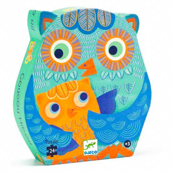 Djeco hello owl 24 piece puzzle-puzzles-Djeco-Dilly Dally Kids