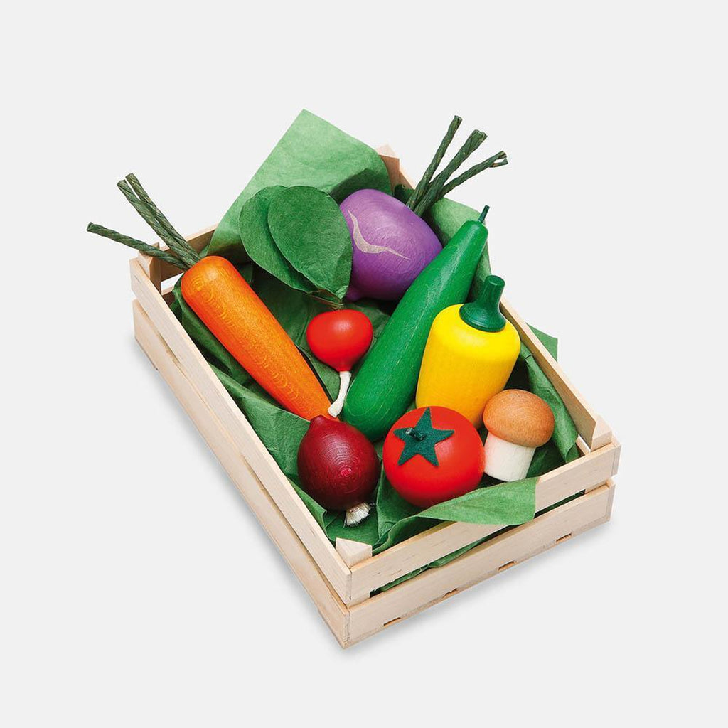 Erzi wooden vegetable set-pretend play-Fire the Imagination-Dilly Dally Kids