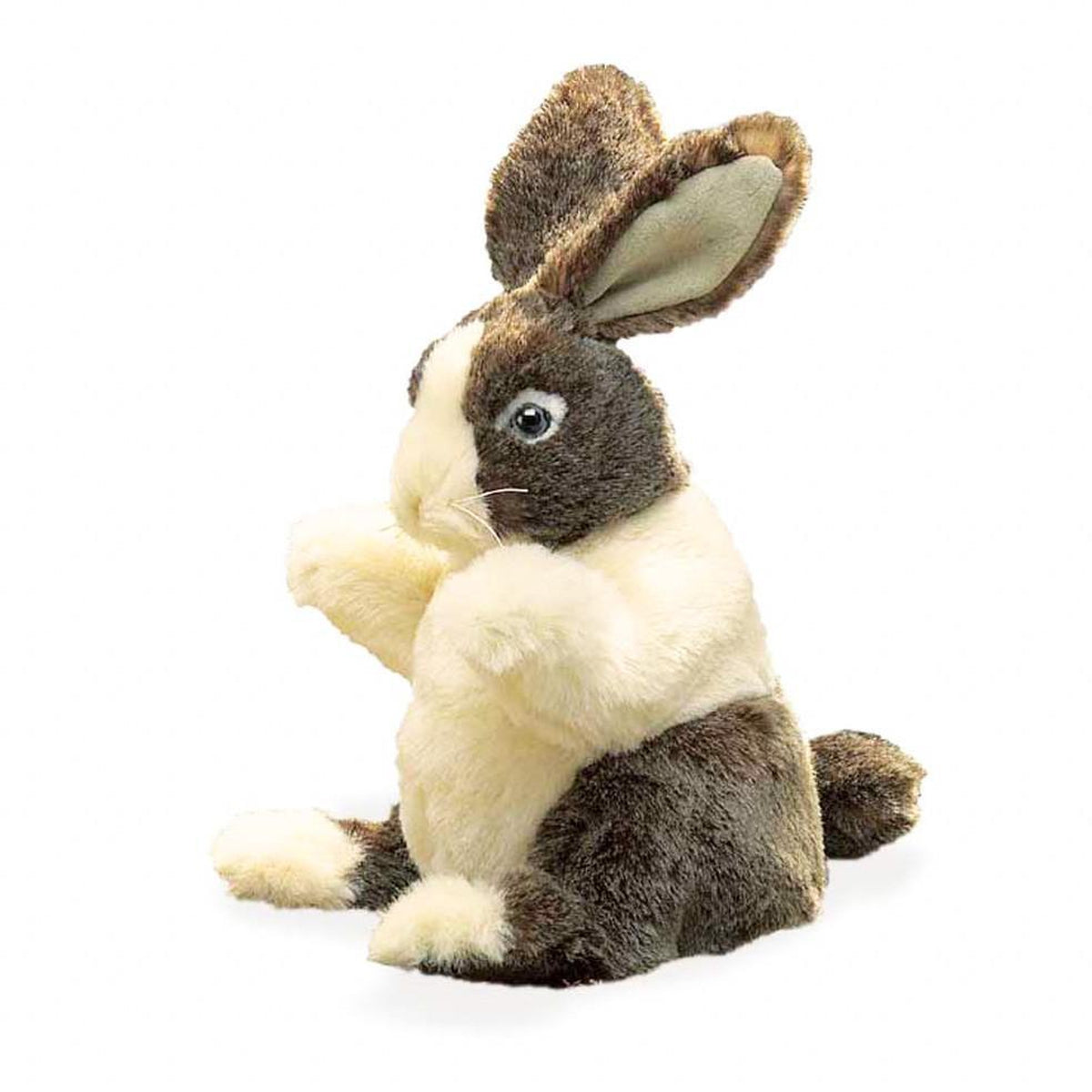 Dutch Rabbit Toy Folkmanis baby dutch rabbit puppet – Dilly Dally Kids