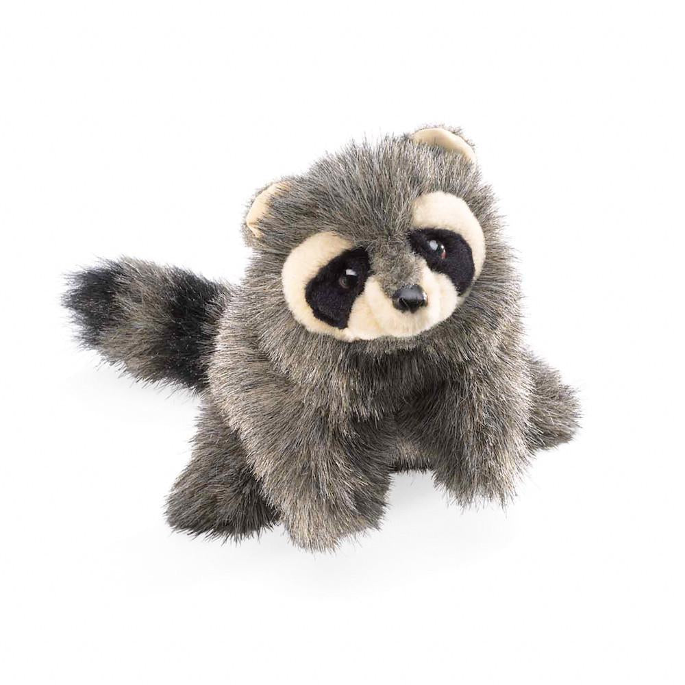 baby raccoon puppet-puppets, stuffies & dolls-Fire the Imagination-Dilly Dally Kids