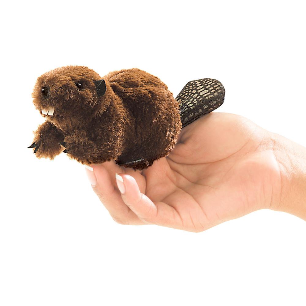 beaver finger puppet-puppets-Fire the Imagination-Dilly Dally Kids