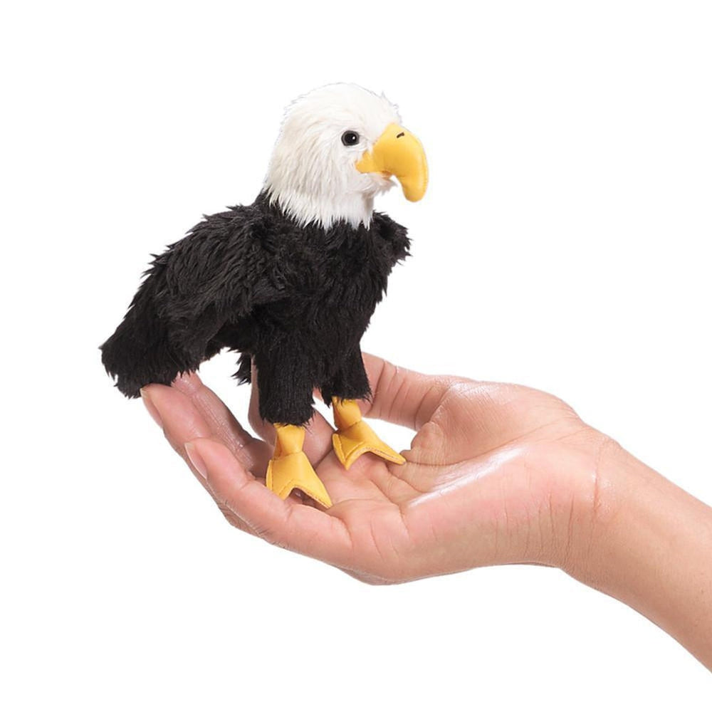 eagle finger puppet-puppets, stuffies & dolls-Fire the Imagination-Dilly Dally Kids