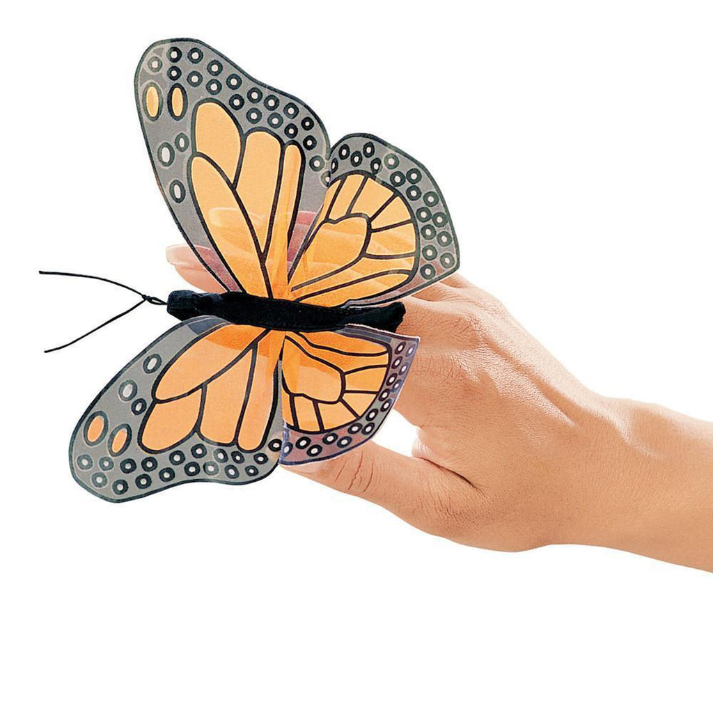 monarch butterfly finger puppet-puppets-Fire the Imagination-Dilly Dally Kids