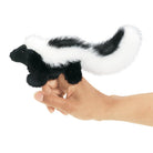 skunk finger puppet-puppets, stuffies & dolls-Fire the Imagination-Dilly Dally Kids