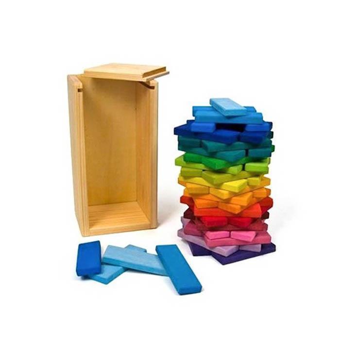 Gluckskafer rainbow building slats in tower-blocks & building sets-Fire the Imagination-Dilly Dally Kids