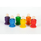 Grapat wood coloured nins, mates and coins-blocks & building sets-Grapat-Dilly Dally Kids