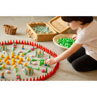 Grapat wood mandala mini honeycombs 36 pieces yellow-blocks & building sets-Grapat-Dilly Dally Kids