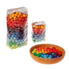 Grimm's 120 wooden beads multi-coloured - 12mm-blocks & building sets-Fire the Imagination-Dilly Dally Kids