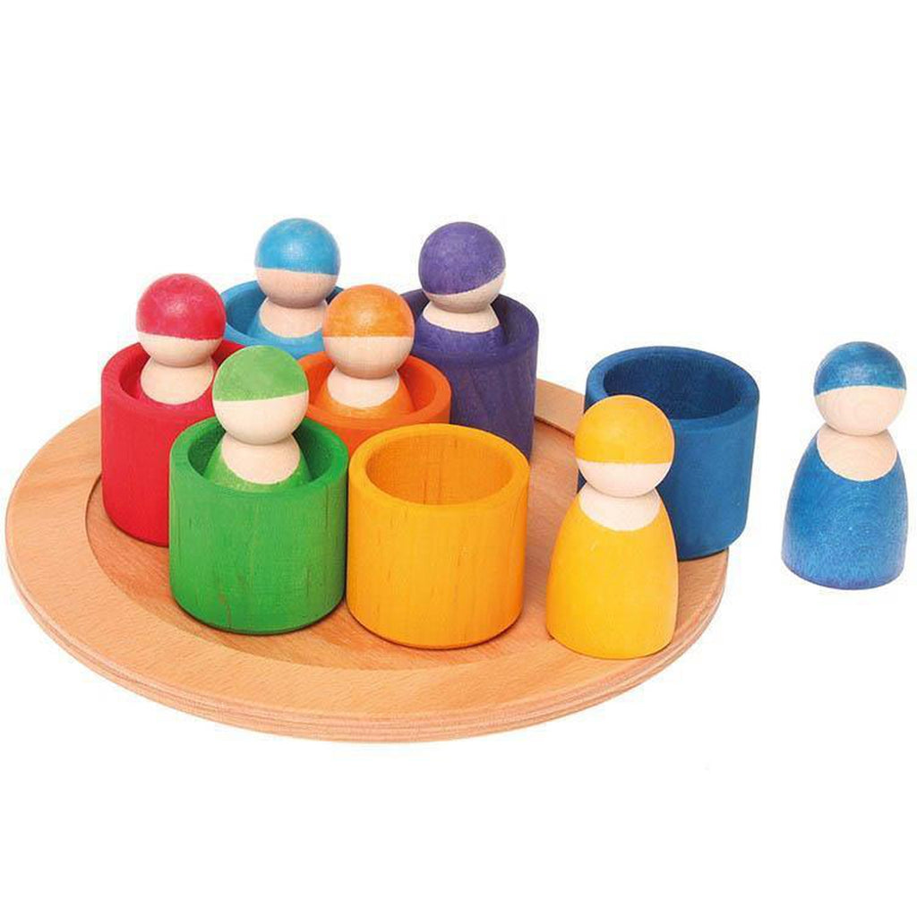 Grimm's 7 friends including bowls-blocks & building sets-Fire the Imagination-Dilly Dally Kids