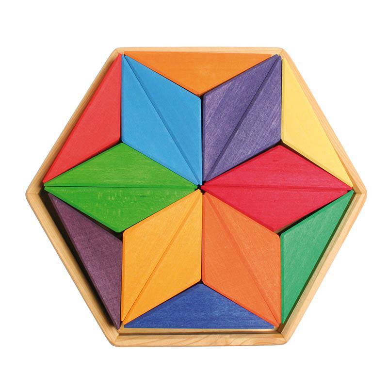Grimm's complementary star puzzle-blocks & building sets-Fire the Imagination-Dilly Dally Kids