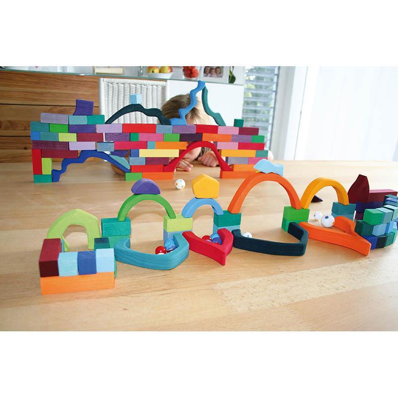 Grimm's four elements set - small-blocks & building sets-Fire the Imagination-Dilly Dally Kids