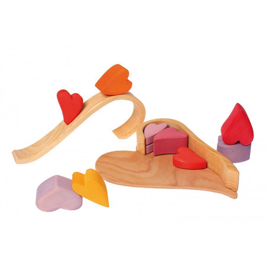 Grimm's hearts block set-blocks & building sets-Fire the Imagination-Dilly Dally Kids