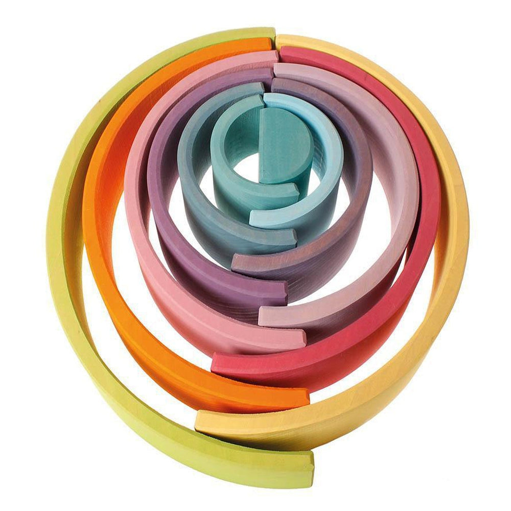 Grimm's large pastel rainbow-blocks & building sets-Fire the Imagination-Dilly Dally Kids