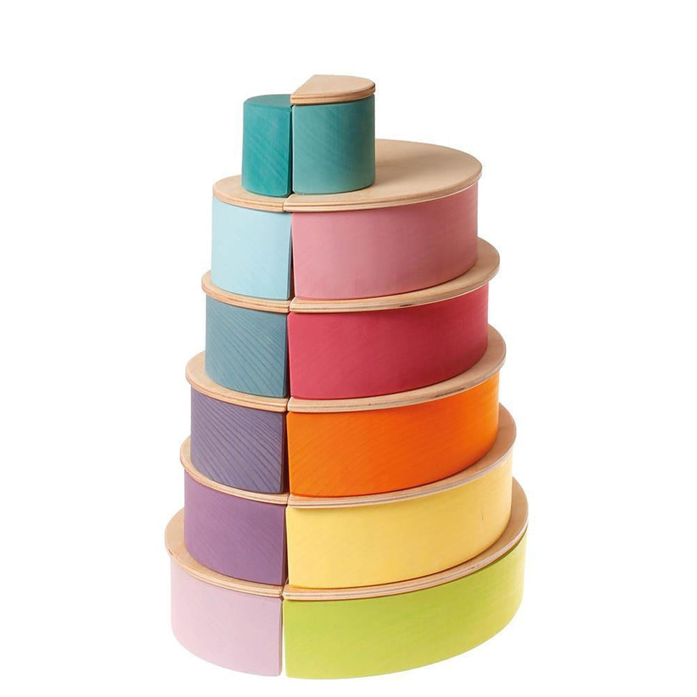 Grimm's large pastel rainbow-blocks & building sets-Fire the Imagination-Dilly Dally Kids