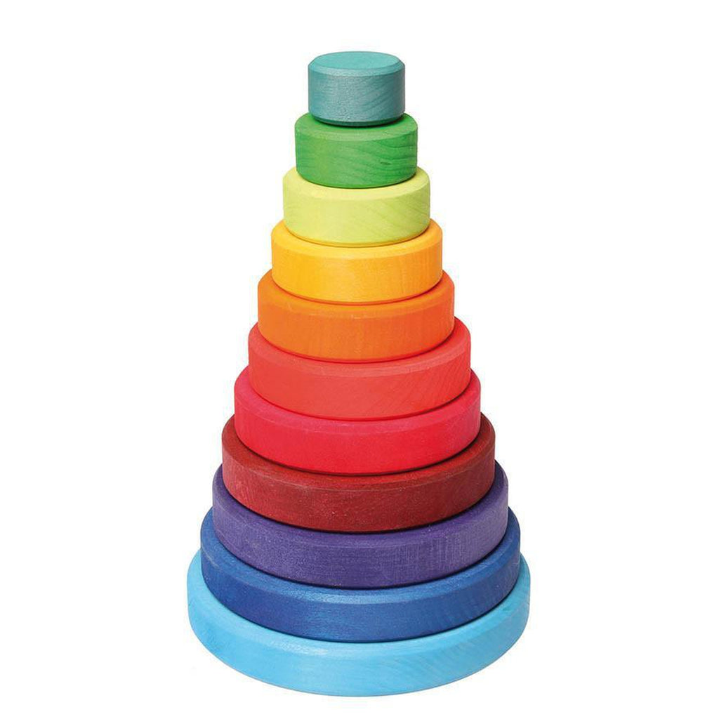 Grimm's large rainbow stacking tower-baby-Fire the Imagination-Dilly Dally Kids