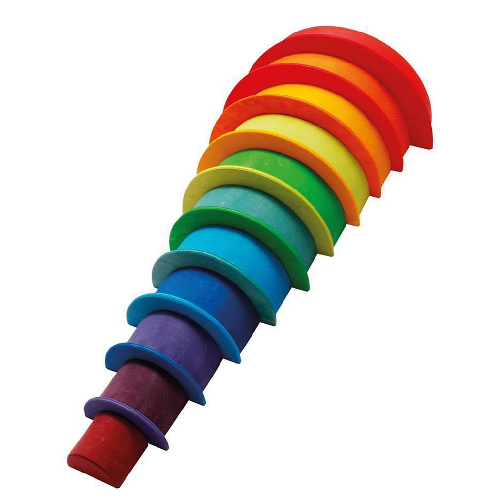 Grimm's large semi circles - rainbow-blocks & building sets-Fire the Imagination-Dilly Dally Kids