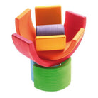 Grimm's wooden rainbow stacker-blocks & building sets-Fire the Imagination-Dilly Dally Kids