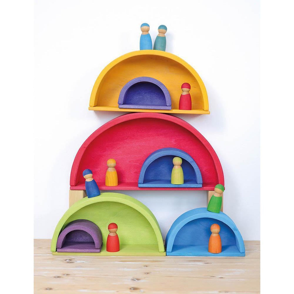 Grimm's rainbow building boards-blocks & building sets-Fire the Imagination-Dilly Dally Kids