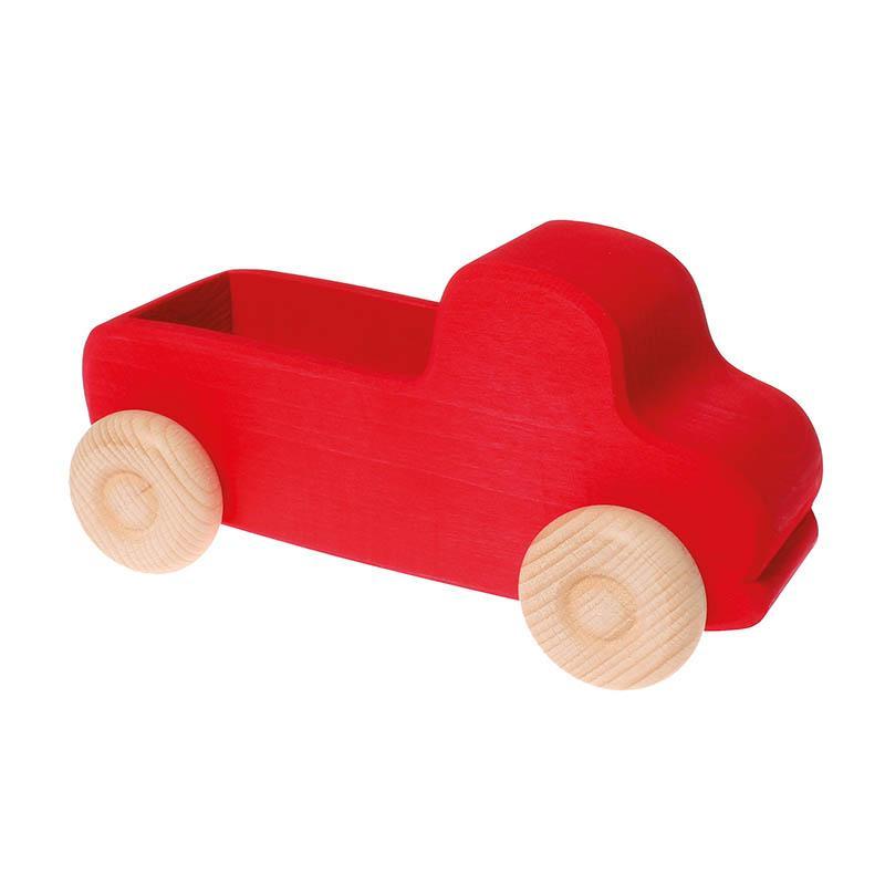 Grimm's red wooden truck-cars, boats, planes & trains-Fire the Imagination-Dilly Dally Kids
