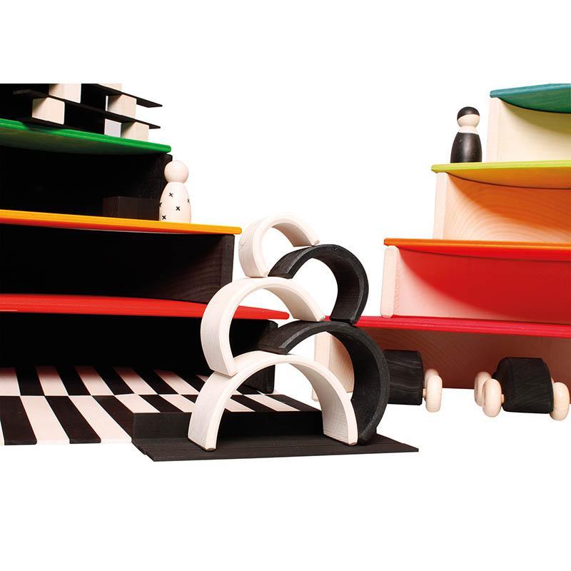 Grimm's small monochrome rainbow-blocks & building sets-Fire the Imagination-Dilly Dally Kids