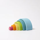 Grimm's small pastel rainbow stacker-blocks & building sets-Fire the Imagination-Dilly Dally Kids