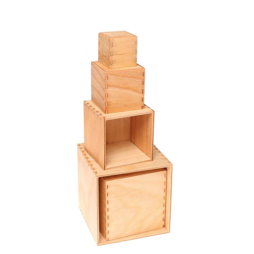 Wooden stacking on sale boxes toy