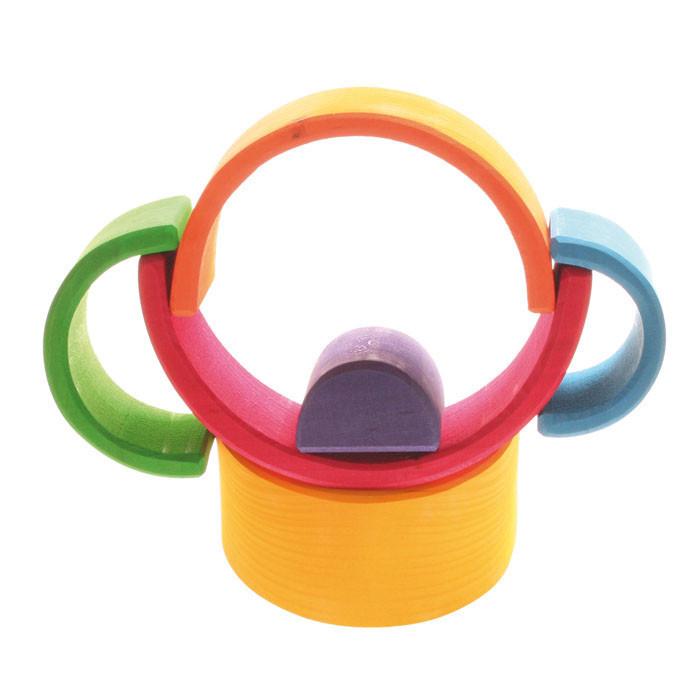 Grimm's small wooden rainbow stacker