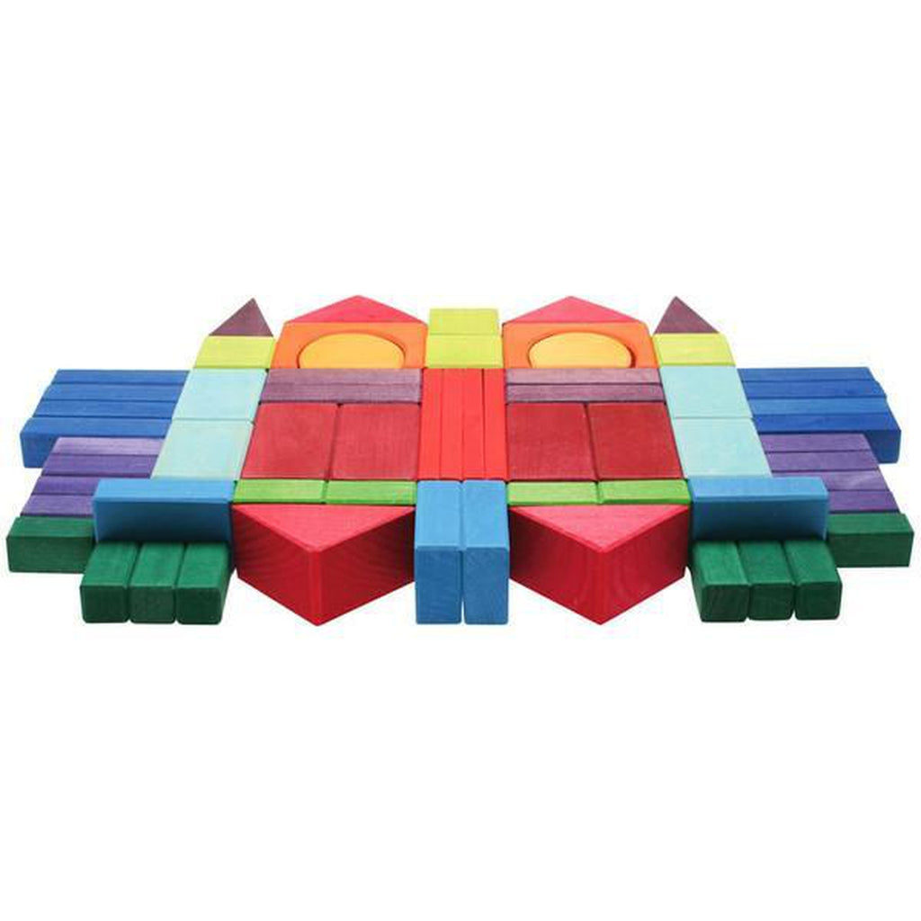 Grimm's wooden building blocks set of 60-blocks & building sets-Fire the Imagination-Dilly Dally Kids