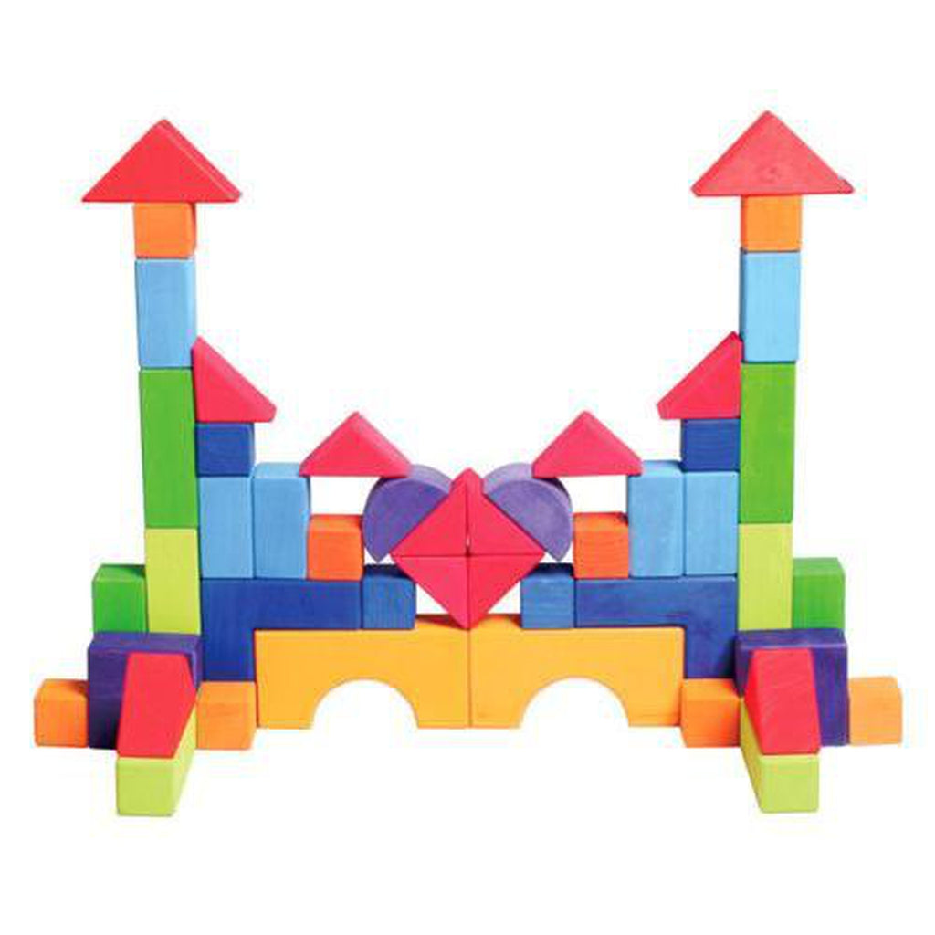 Grimm's wooden building blocks set of 60-blocks & building sets-Fire the Imagination-Dilly Dally Kids