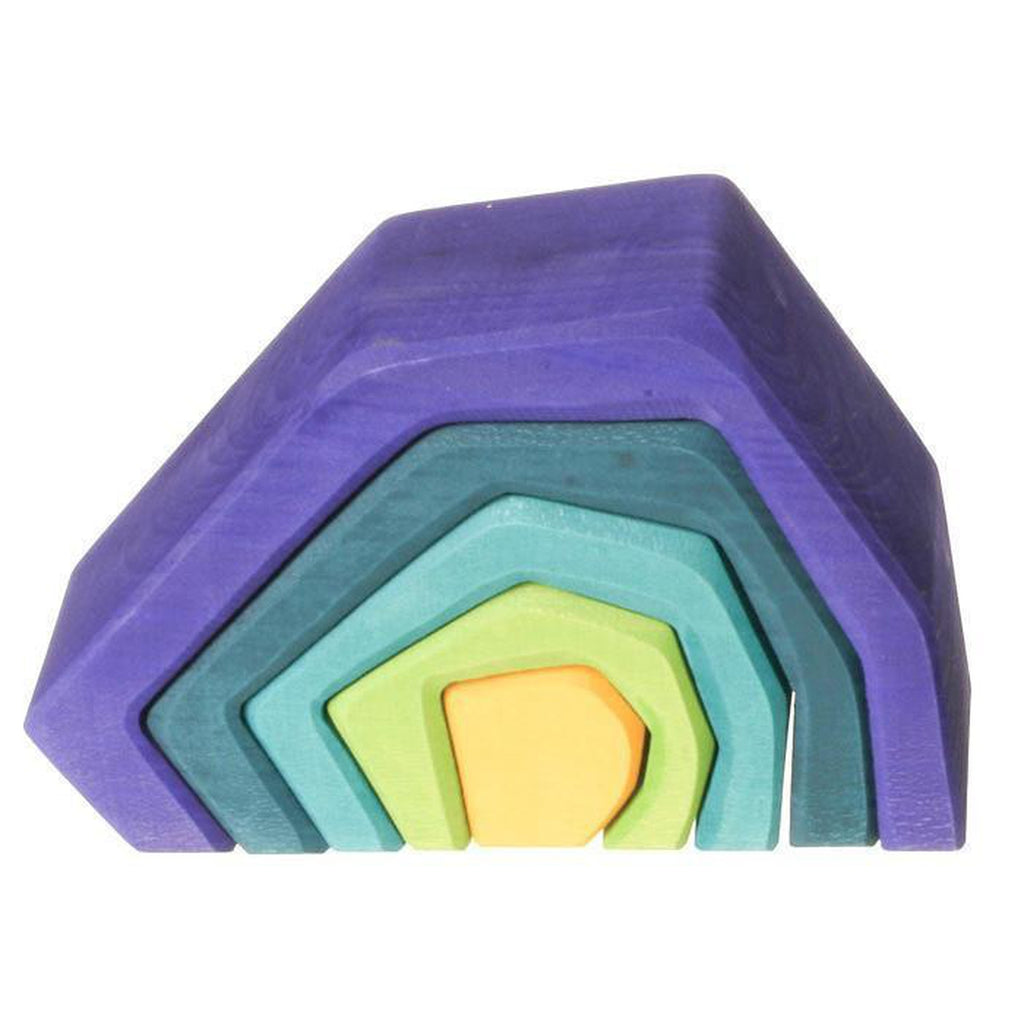 Grimm's wooden cave stacker-blocks & building sets-Fire the Imagination-Dilly Dally Kids