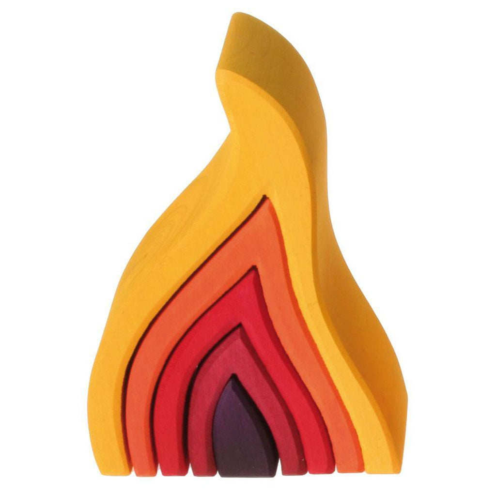 Grimm's wooden fire stacker-blocks & building sets-Fire the Imagination-Dilly Dally Kids
