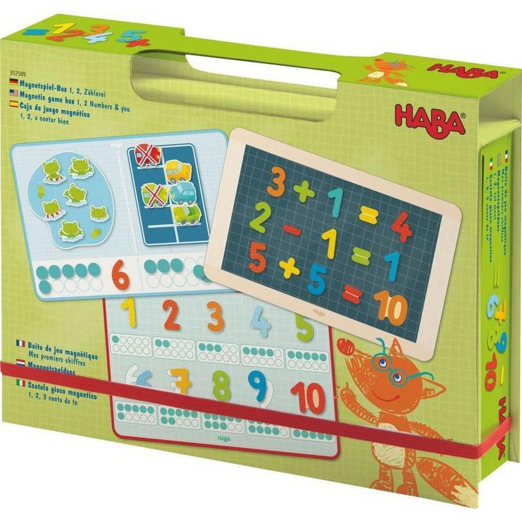 Haba magnetic game box - 1, 2 numbers & you-arts & crafts-Haba-Dilly Dally Kids