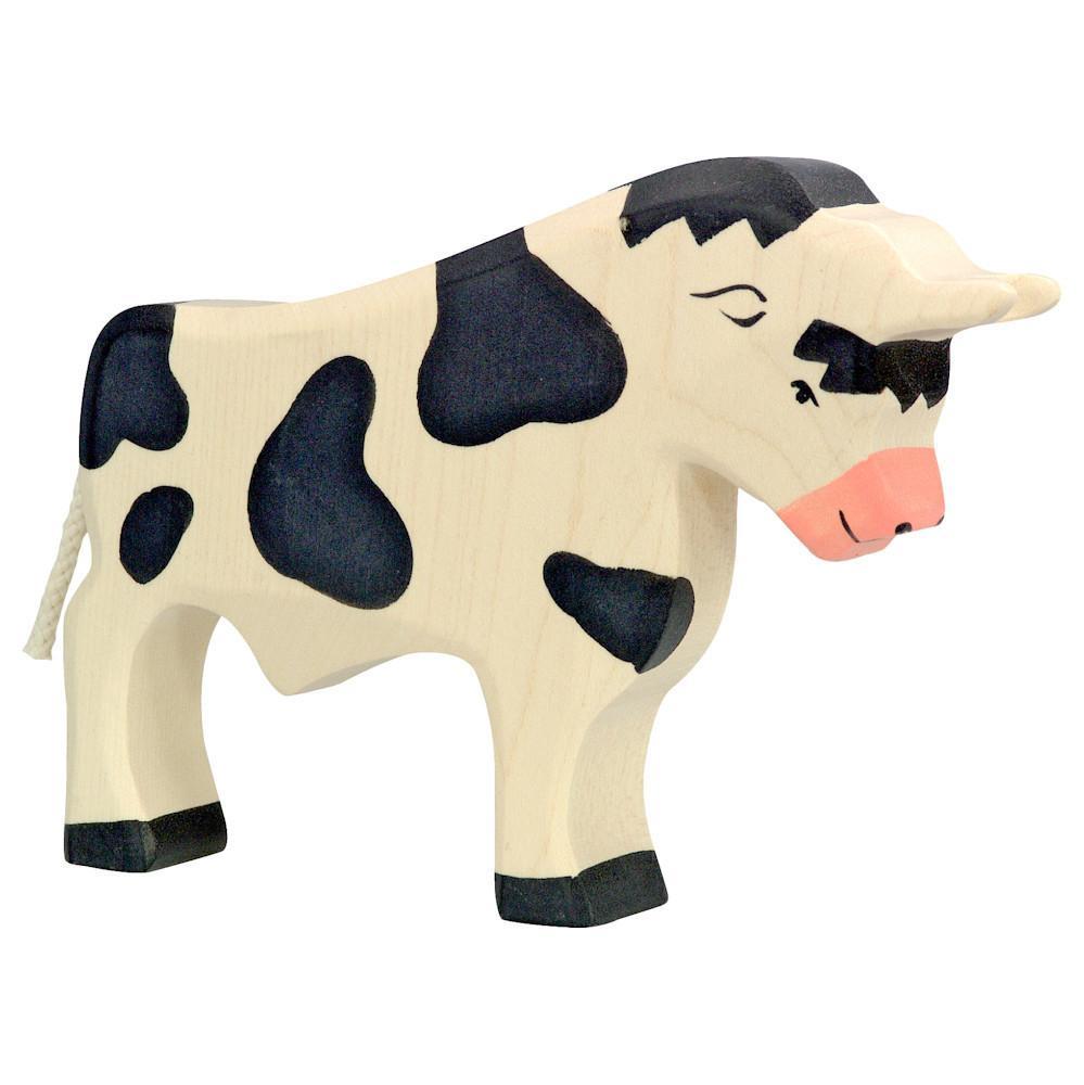 wooden bull-figures-Holztiger-Dilly Dally Kids