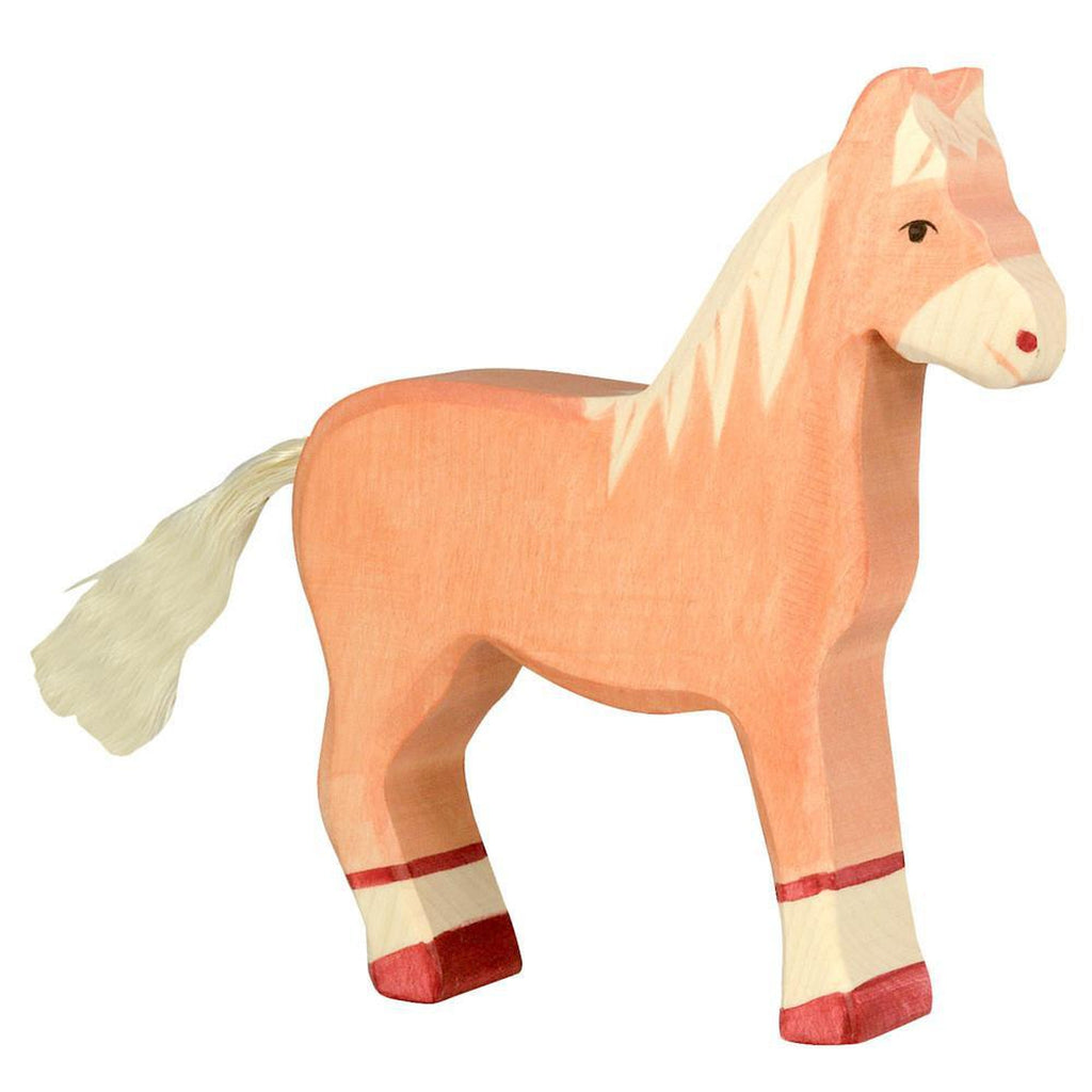 wooden horse-figures-Holztiger-Dilly Dally Kids
