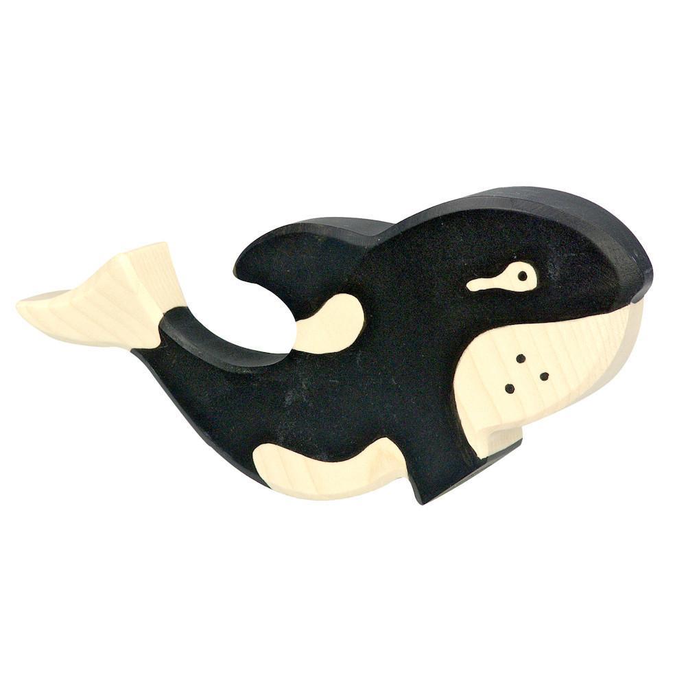 wooden orca whale-people, animals & lands-Holztiger-Dilly Dally Kids