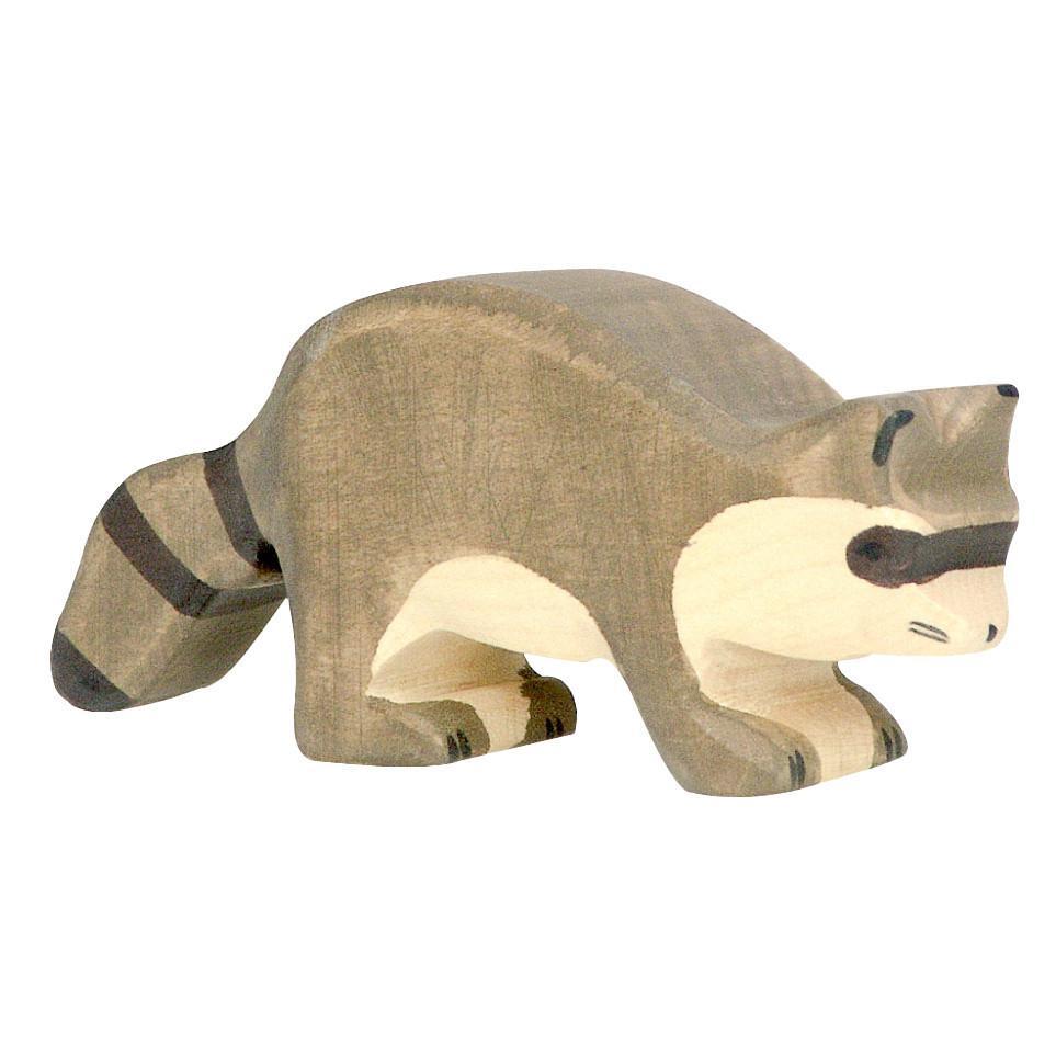 wooden raccoon-people, animals & lands-Holztiger-Dilly Dally Kids