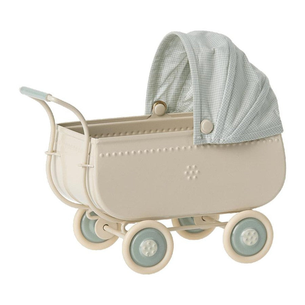 Maileg Micro Pram Blue