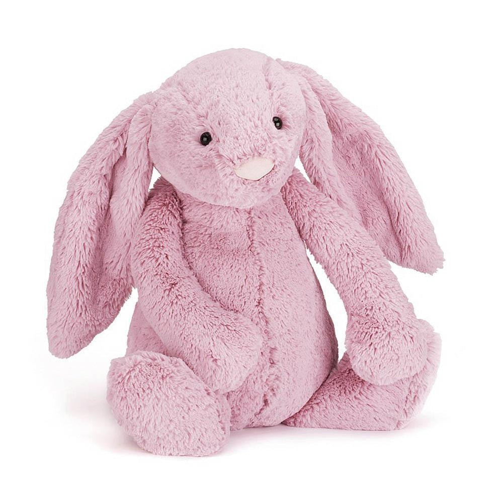 Jellycat bashful tulip pink bunny (small)-puppets, stuffies & dolls-Jellycat-Dilly Dally Kids