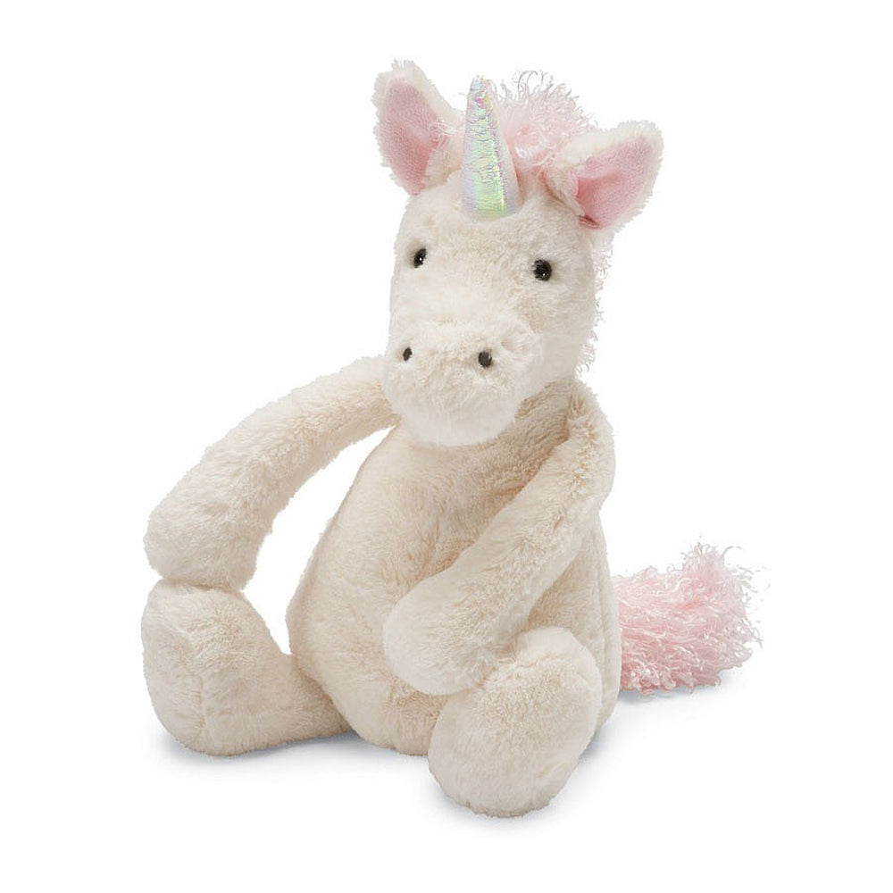 Jellycat bashful unicorn-puppets, stuffies & dolls-Jellycat-Dilly Dally Kids