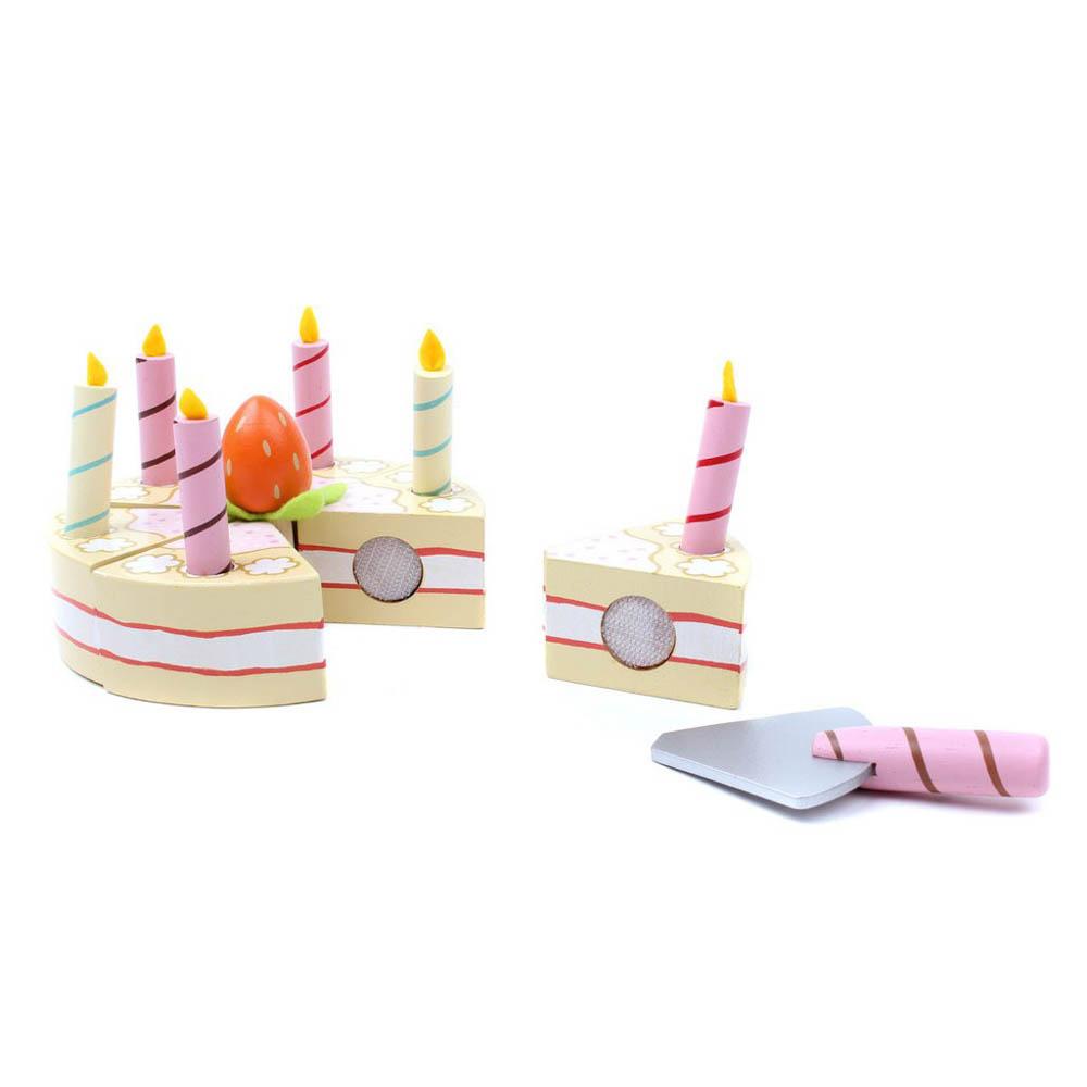 Le Toy Van Honeybake vanilla wooden birthday cake-pretend play-Le Toy Van-Dilly Dally Kids