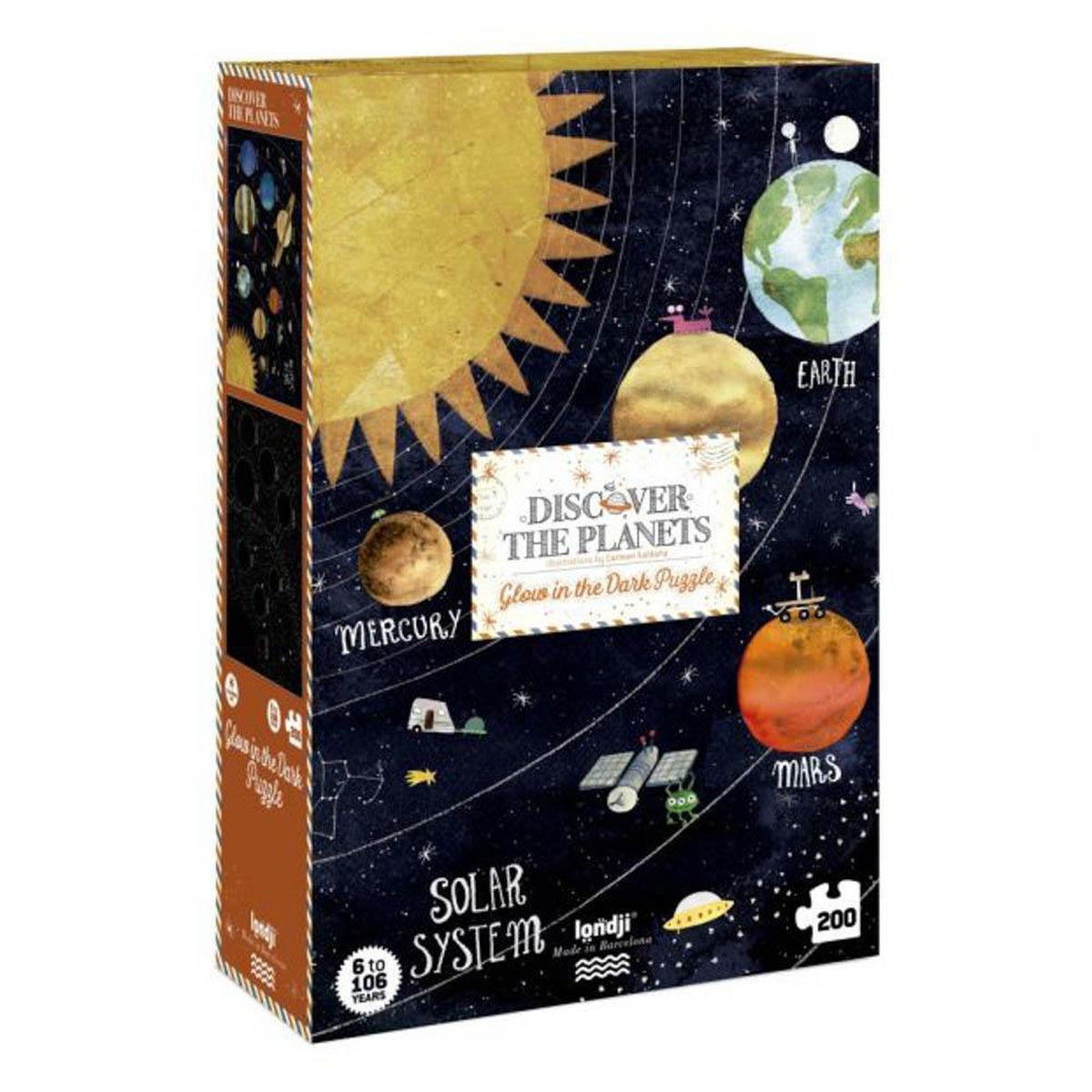 Londji discover the planets 200 piece puzzle-puzzles-Fire the Imagination-Dilly Dally Kids