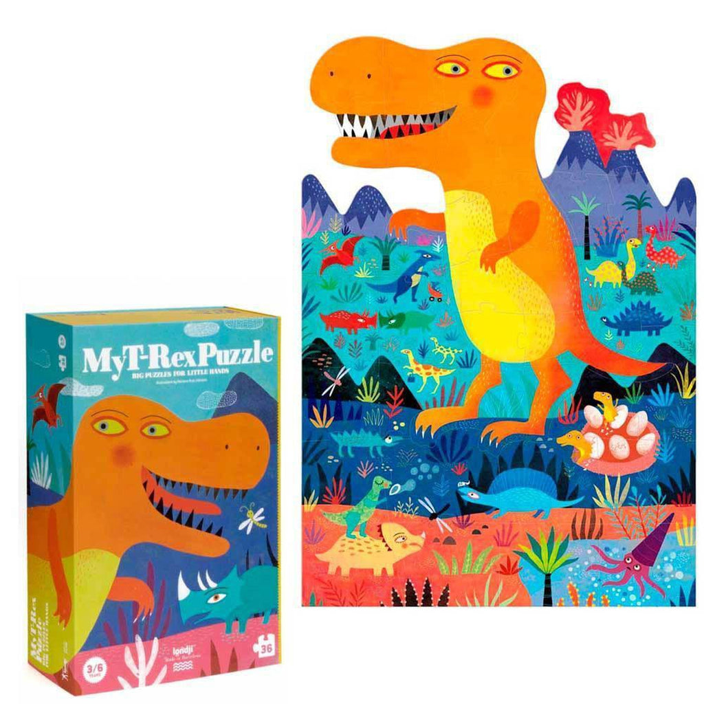 Londji my t-rex 36 piece puzzle-puzzles-Fire the Imagination-Dilly Dally Kids