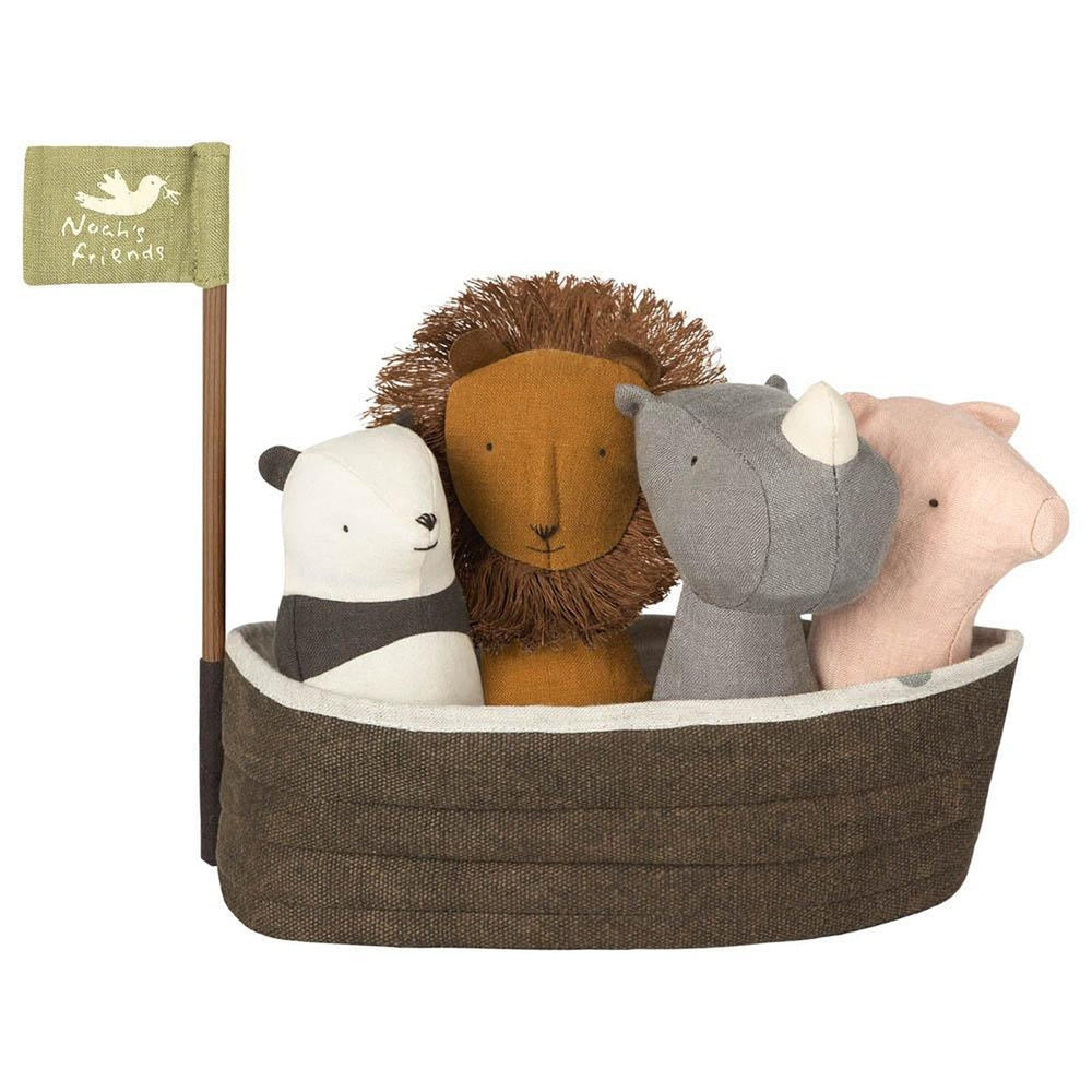 Maileg Noah’s ark with 4 rattles-baby-Maileg-Dilly Dally Kids