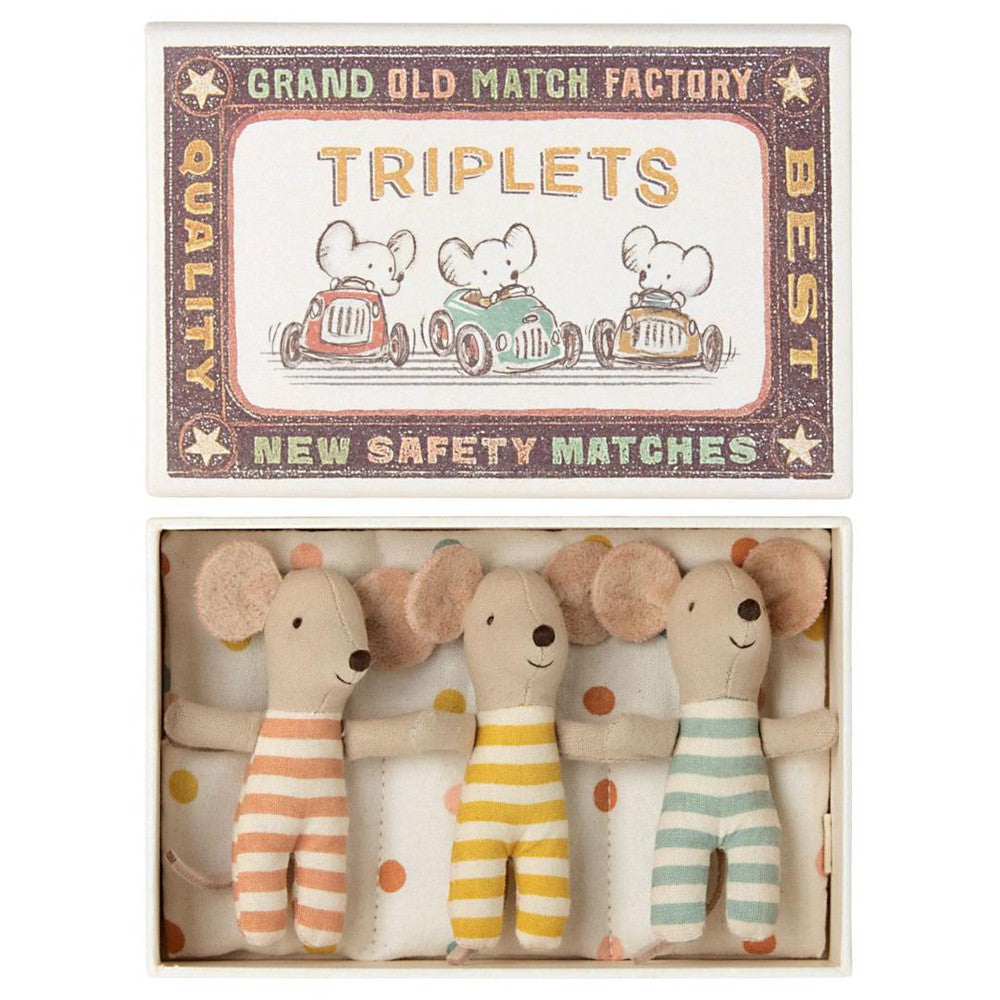 MAILEG MICE TRIPLETS BABY IN MATCHBOX MAILEG MICE TRIPLETS BABY IN MATCHBOX
